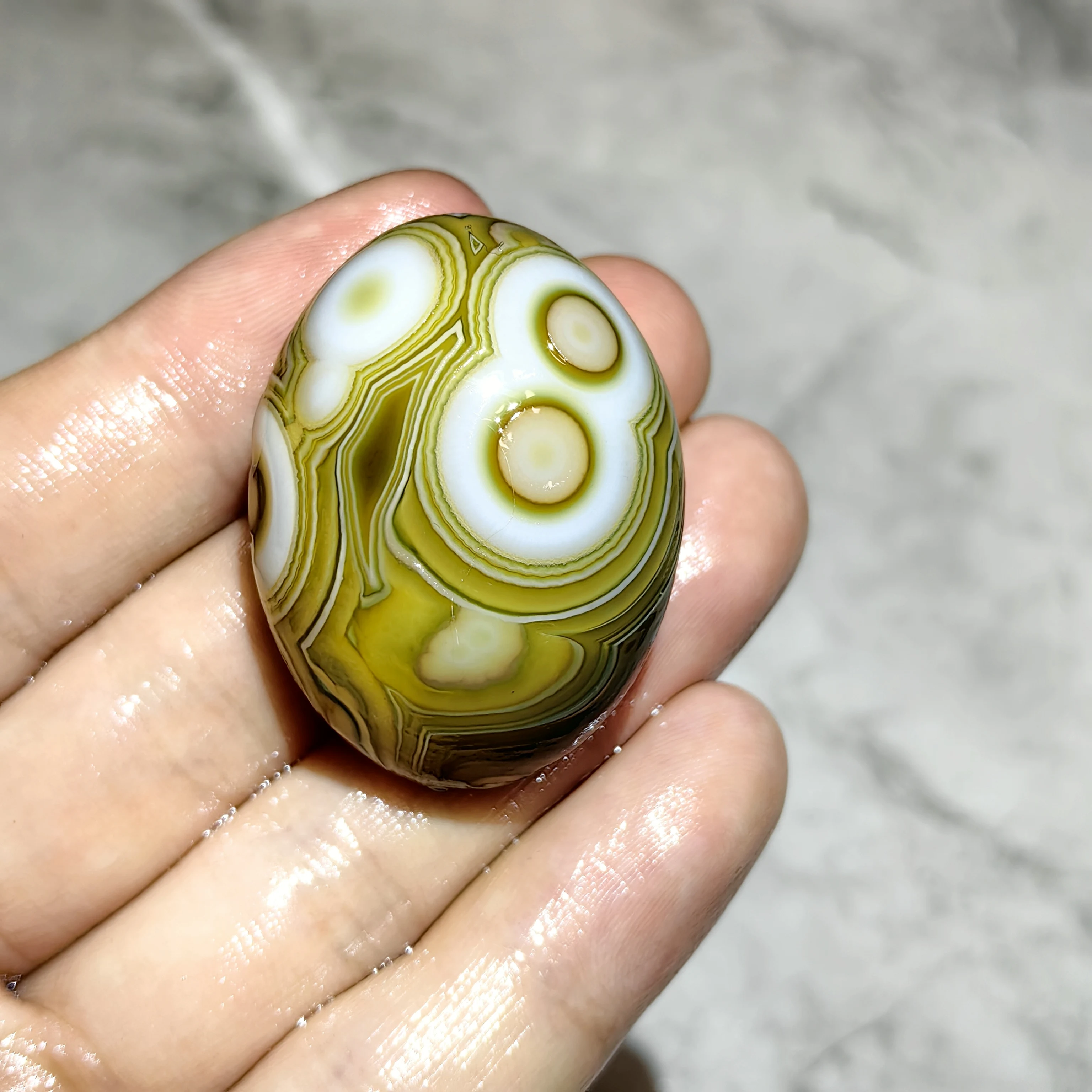 Pure Natural Divine Eye Agate from Mongolia Unprocessed Sardonyx for DIY Jewelry, Reiki Healing, Home Decor, Stress Relief & War