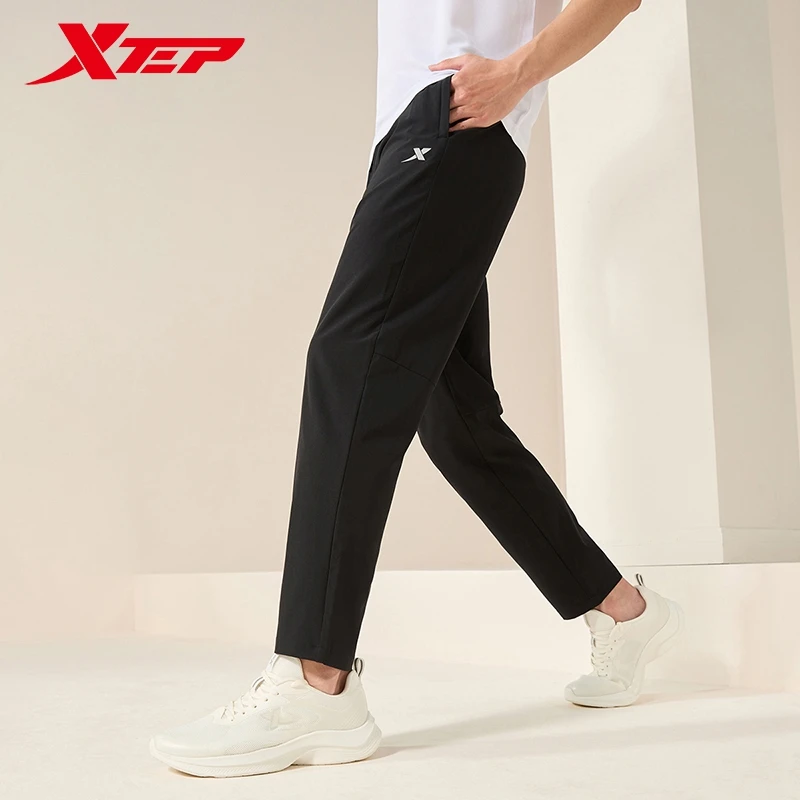 Xtep Woven Track Pants For Men 2024 Summer Breathable Men\'s Sweatpants Commute Casual Comfortable Outdoor Bottoms 876229980168