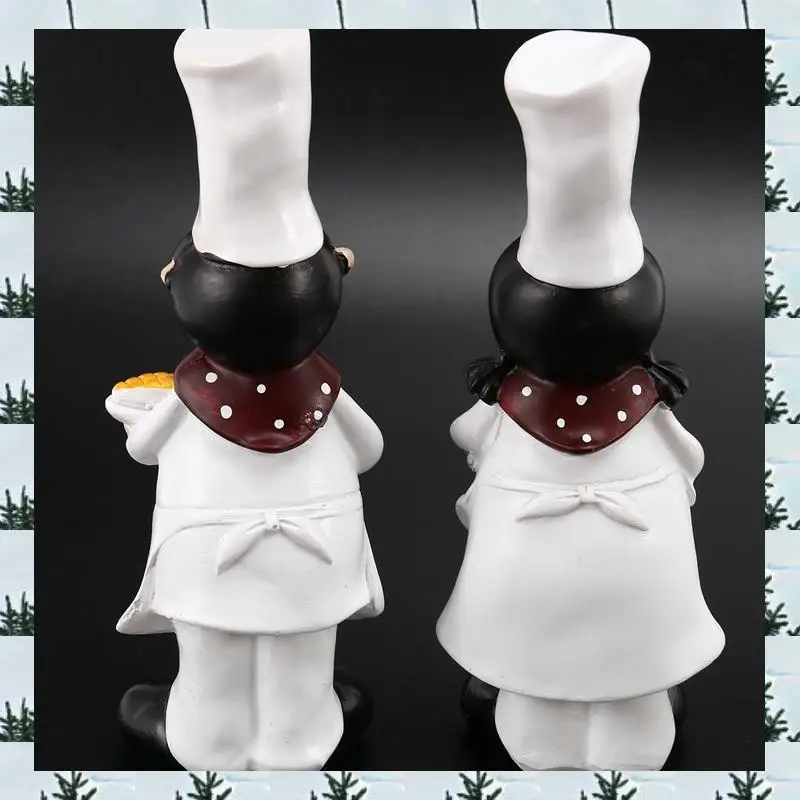 

ABLG 1 пара креативных украшений шеф-повара для мальчиков и девочек, украшение для дома, изделия из смолы, винный шкаф, окно, украшение для ресторана, пекарни