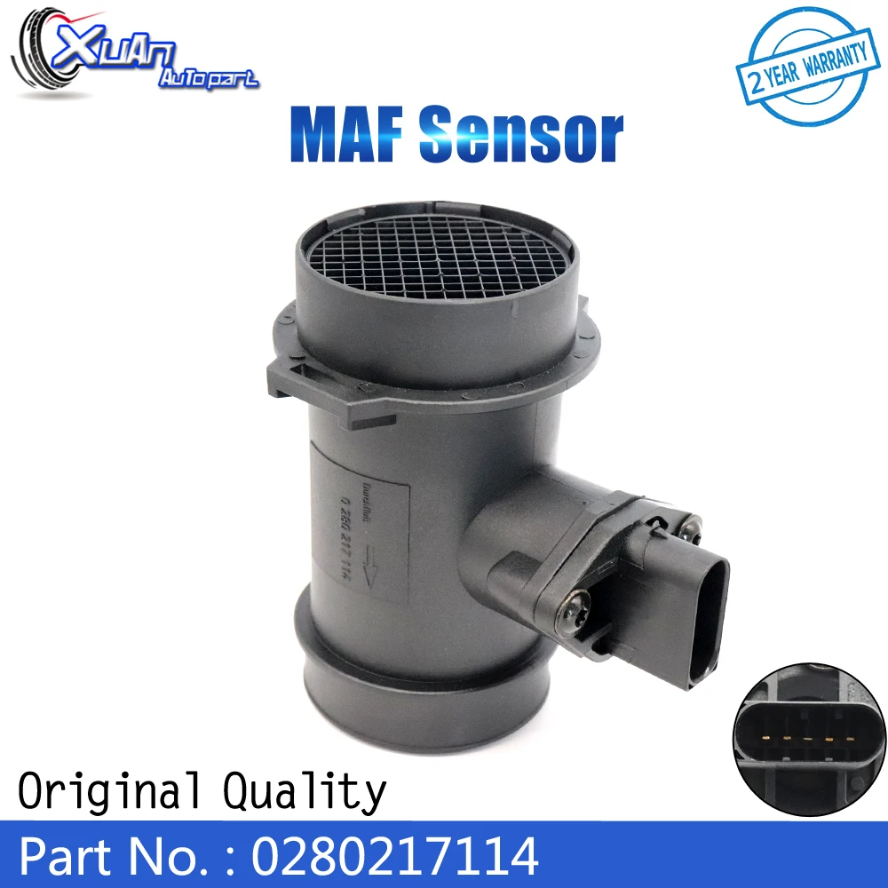 XUAN MAF MASS AIR FLOW METER SENSOR 0280217114 For Mercedes-Benz W202 S202 C180 C200 C200 C230 C250 W124 W210 S210 A124 C124