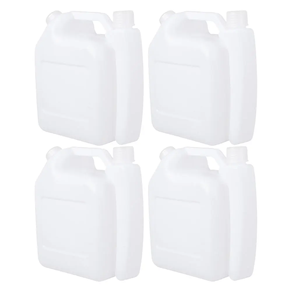 

4 Pcs 1 5L Mixing Bottle Durable Polyethylene For Chainsaws Lawn Mowers Separate Filling Points Easy Pour Spout Lightweight