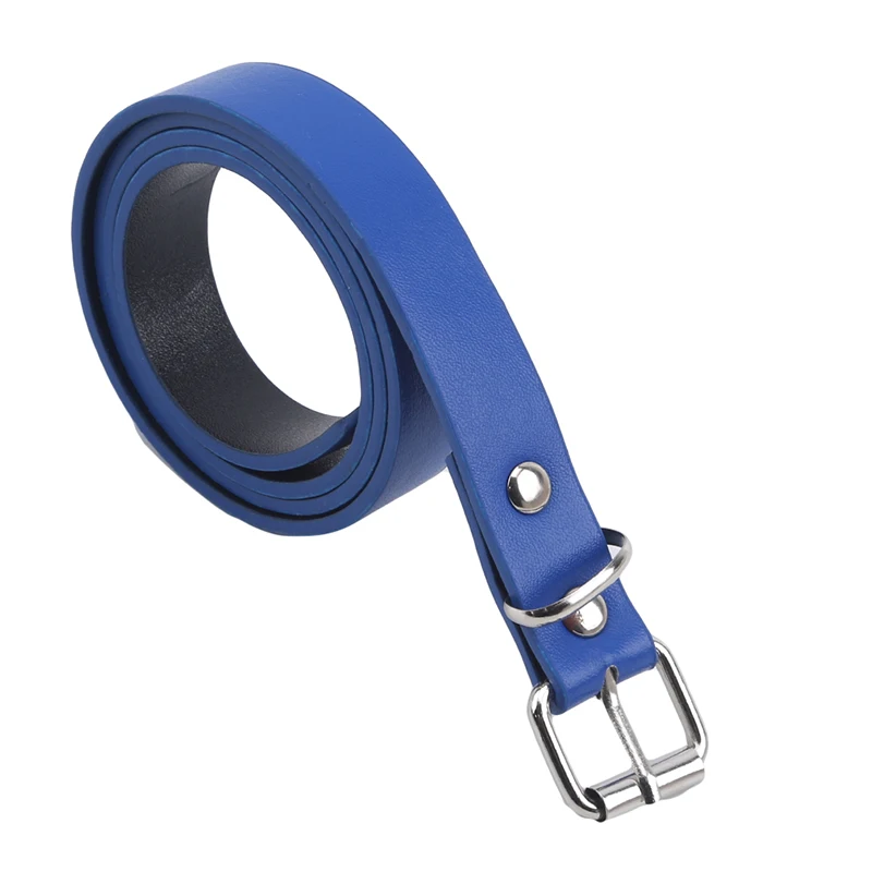 Spring New Children Belts Girls Retro Pu Microfiber Leather Belts Boys Solid Color Leather Belt Casual Washed Belts