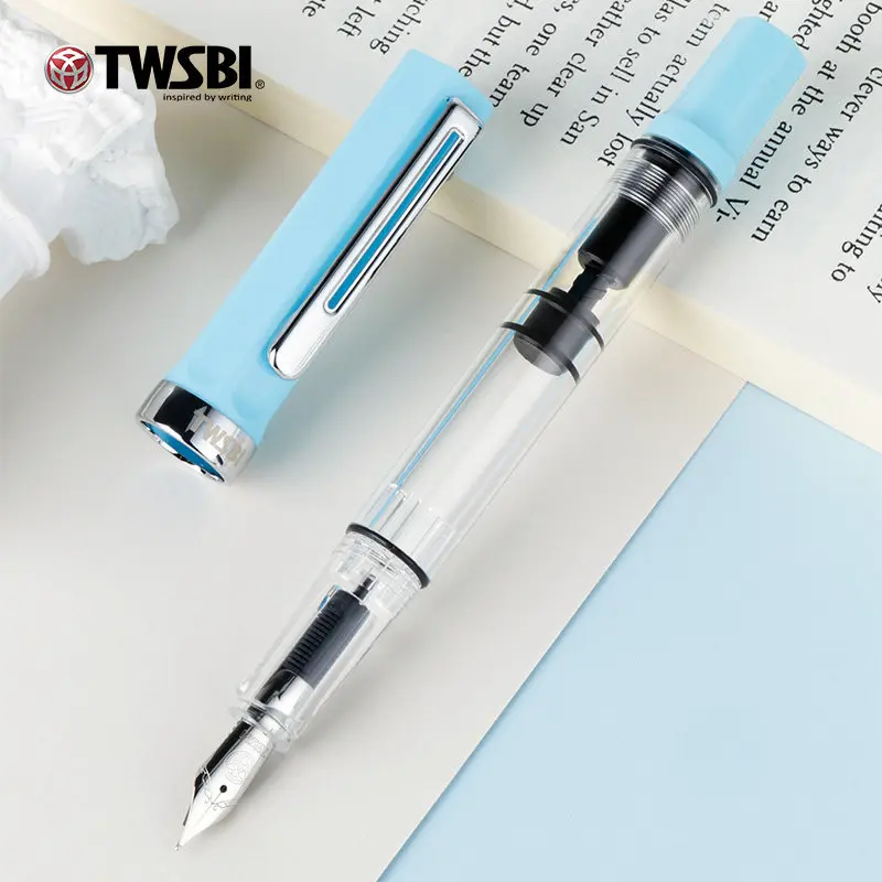 TWSBI ECO Fountain Pen Piston Pen Transparent Resin Holder Large Capacity Ink Storage  Calligraphy Office Supplies Gift