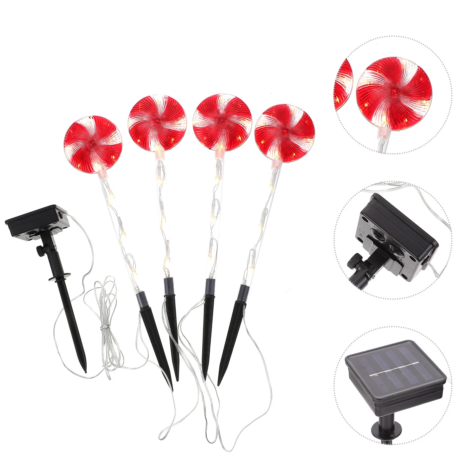 

Solar LED y Lights Red Outdoor Decorative Lawn Light Garden Driveway Terrace Night Decorative Solar Lawn Light Lighting