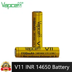 Oryginalna bateria Vapcell V11 INR 14650 o pojemności 1100mAh 6A 3.7V bluzka z guzikami bateria litowa do latarki zdalnie sterowana UAV