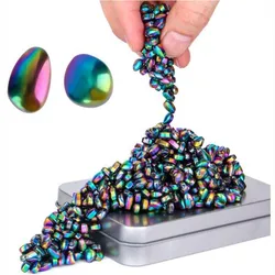 Ferrite Putty Colorful Over 500 Weak Magnetic Ferrite Stones Satisfying Magnet Rocks Desk Toys for Office and Fidget Toys