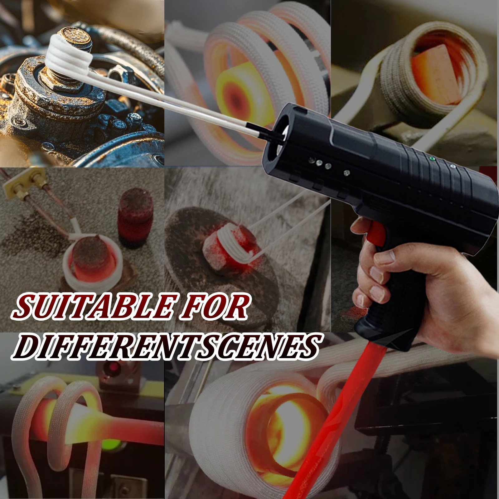 سخان محمول سبليت 1.80 كيلو وات Max.8A جهاز تسخين عديمة اللهب موفر للطاقة لتطبيقات متعددة الاستخدامات 110 فولت/220 فولت