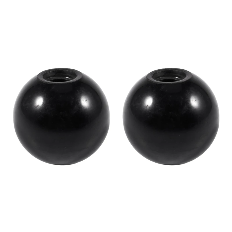 2X Replacement Black Bakelite 35 Mm Diameter Ball Lever Knob