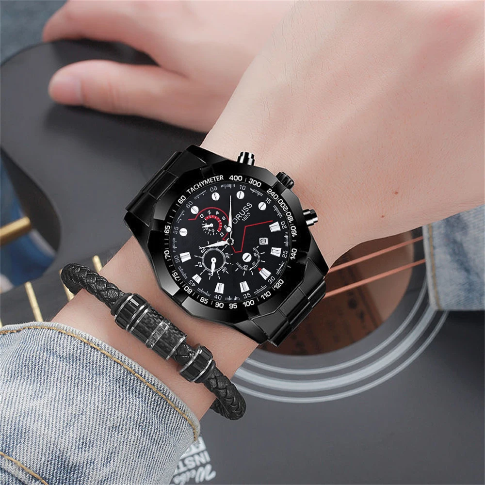 Low price clearance large dial fashion personality men\'s watch handsome high-grade student men\'s watch