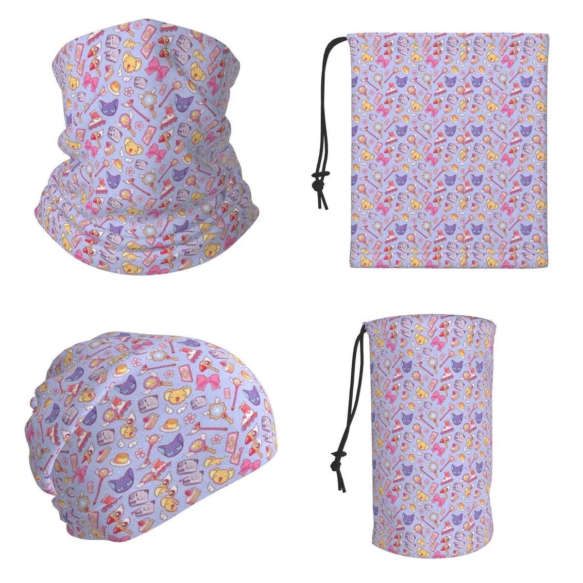 Sakura Card Captor - Violet Bandana Neck Cover Printed Face Scarf Outdoor Sports Face Mask For Men Women Adult Breathable