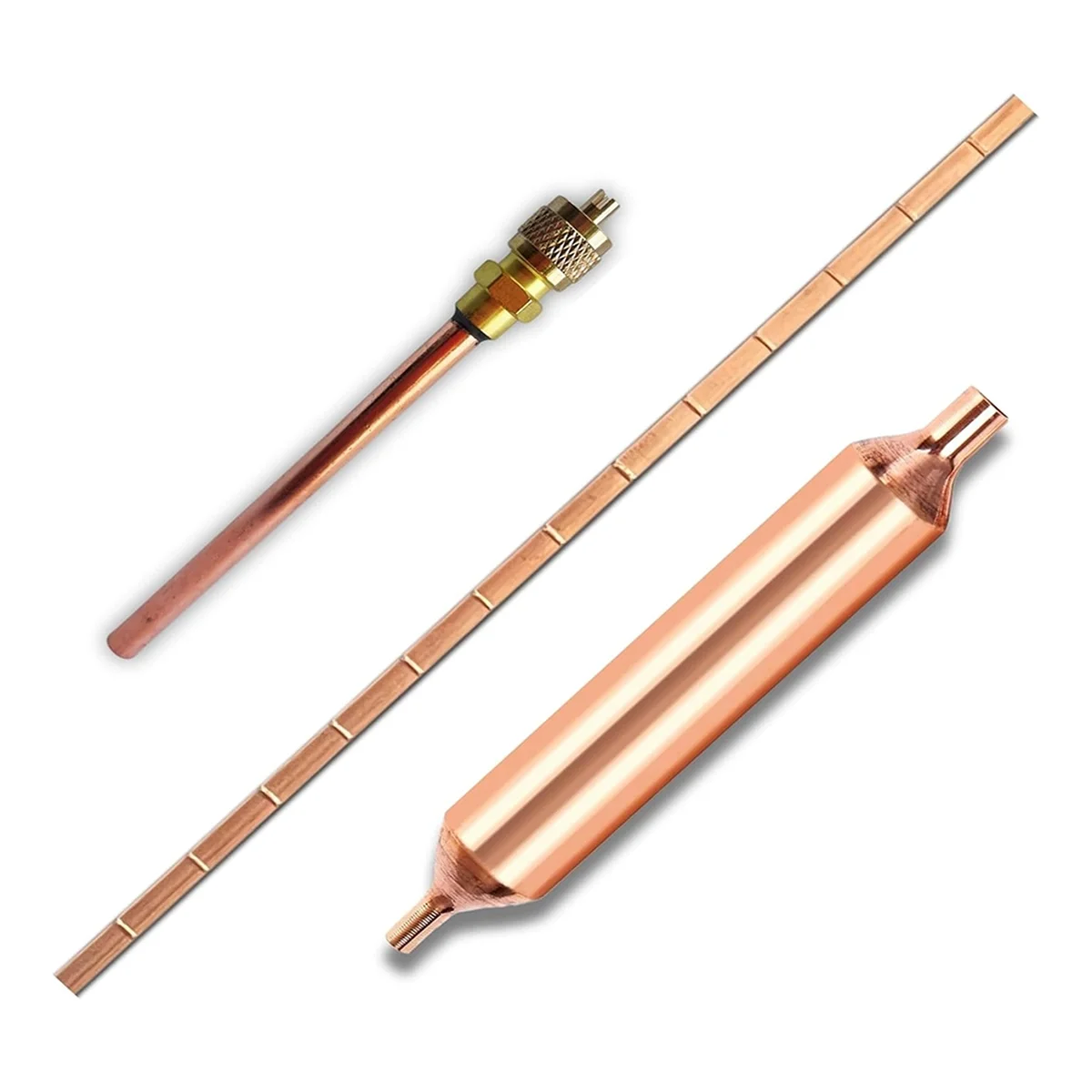 

Refrigerator Filter Dryer with Access Service Valve,Phosphor Bronze Welding Rod for Refrigeration Air Conditioner Repair