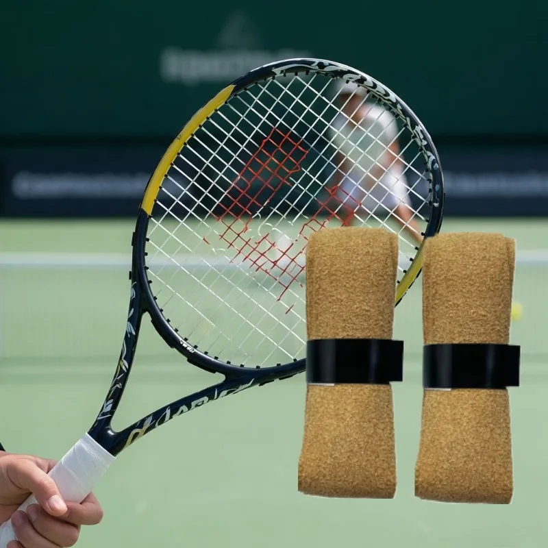 

1PC Matte imitation cowhide racket bottom adhesive Artificial Leather Tennis Overgrip Sweat Absorbent Non-Slip Thickened Grip