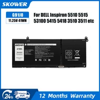 SKOWER G91J0 41Wh V6W33 54Wh batería para Dell Inspiron 15 3511 3515 3520 13 5310 5320 5330 Latitude 3320 3420 Vostro 3510 5620