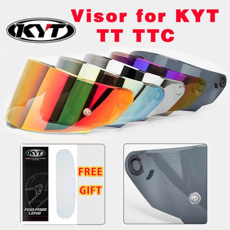 

Helmet Visor for KYT TT Course TTC VESC-8 Motorcycle Lens Full Face Motorbike Accessories Windshield Sunscreen Lens