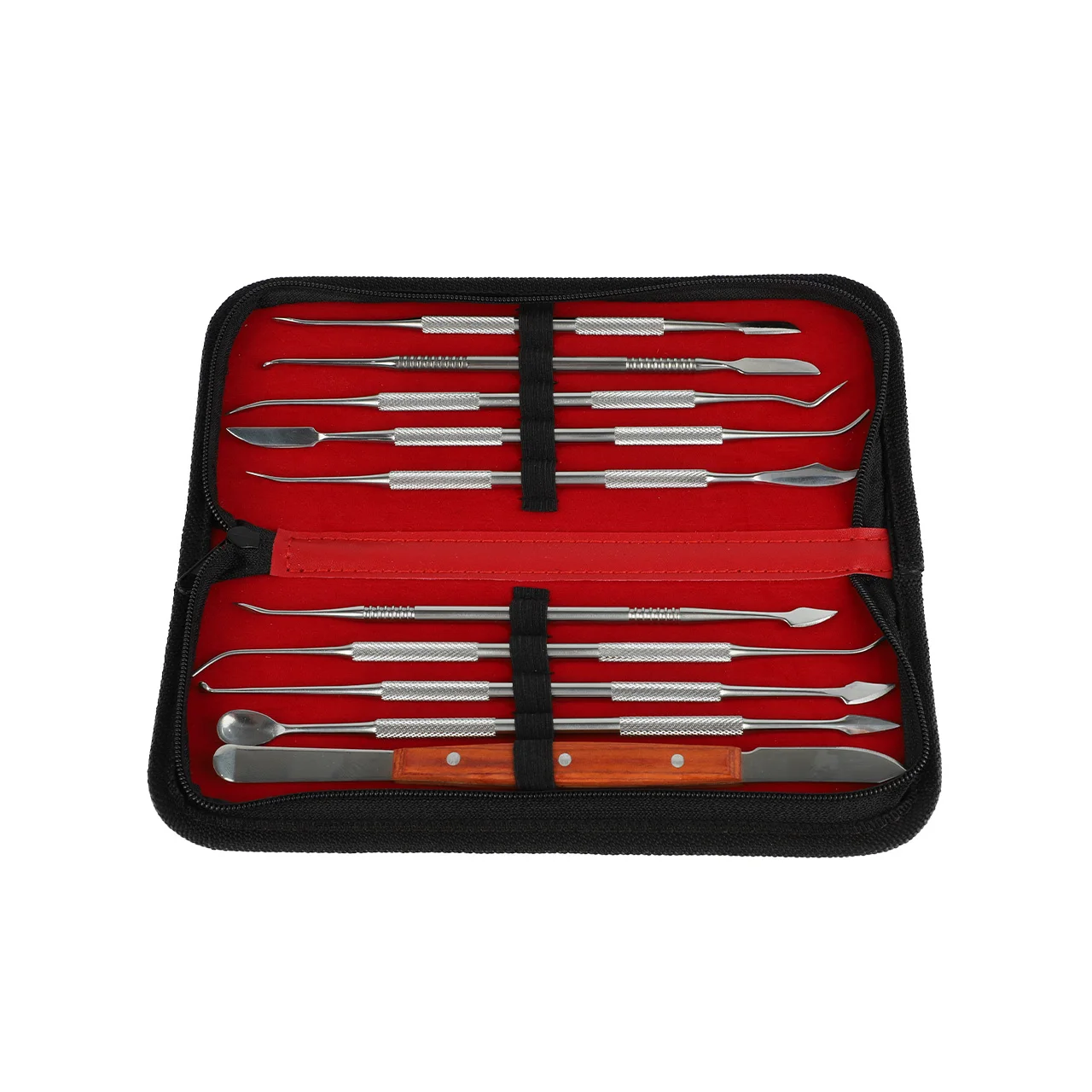 

Wax Carving and Sculpting Tools Set 10PCS Stainless Steel Double Ended Engraving Tools with Case for Pottery Metal Clay and DIY
