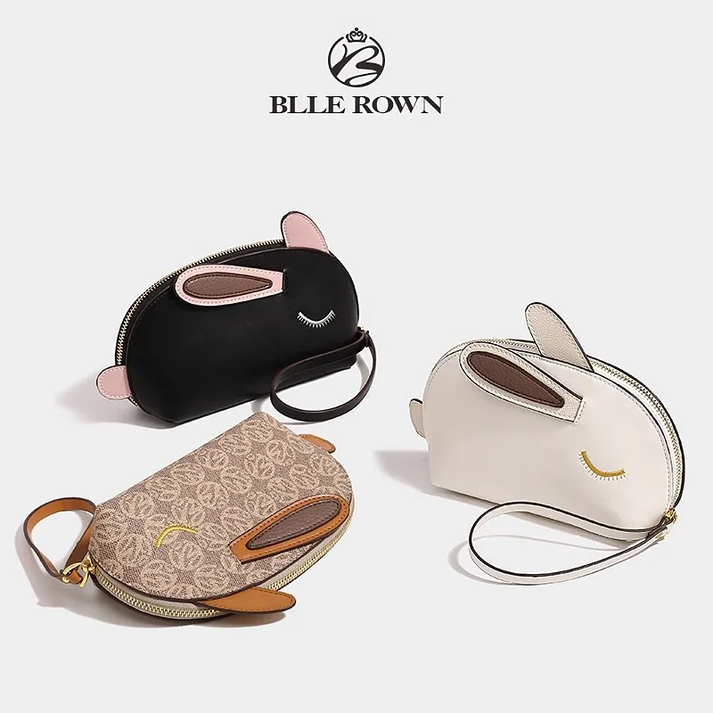 

Bunny Shaped Wristlet Clutch Women Designer Novelty Glasses Case Pouch Large Capacity Portable Wallet for Phone Keys Coin Purse