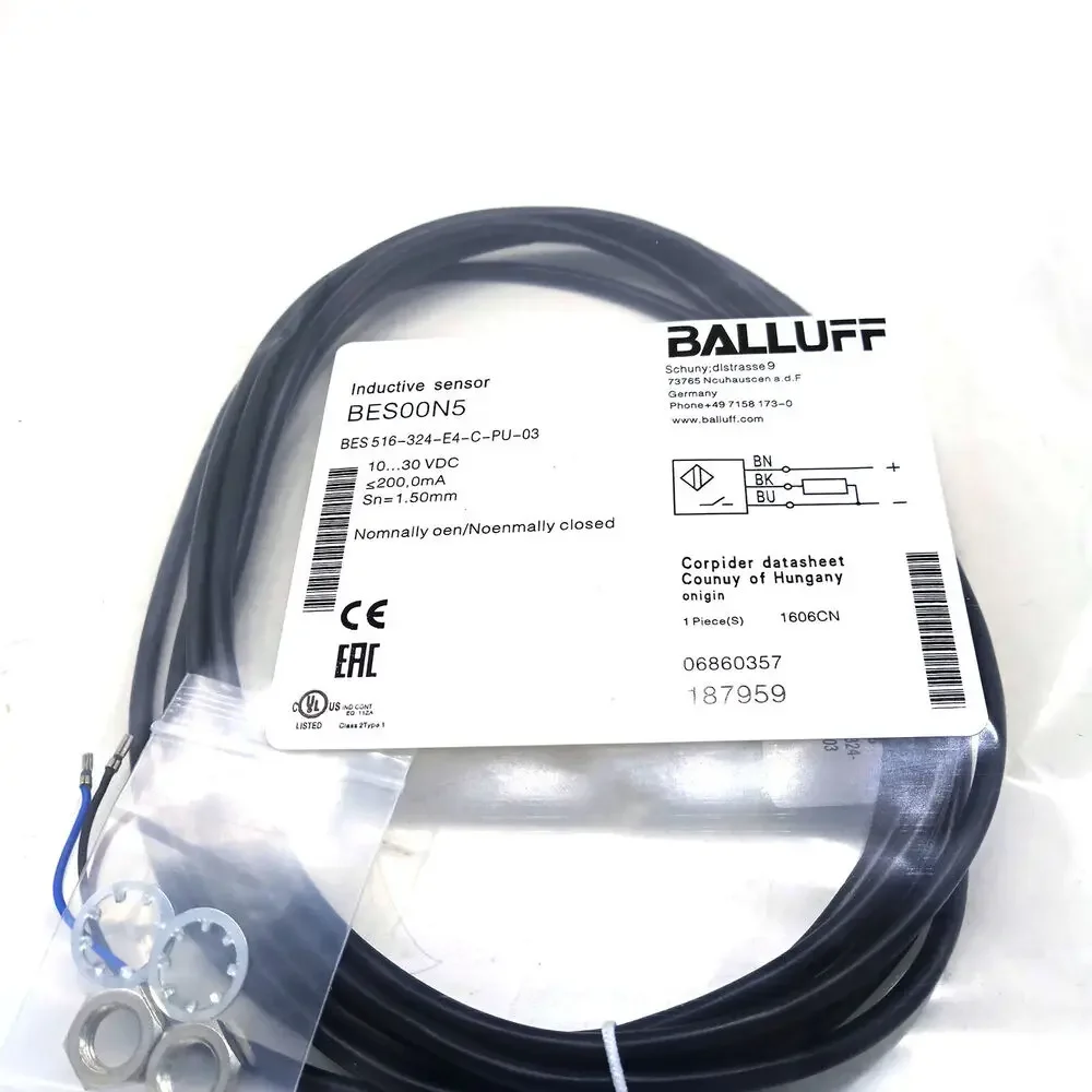 

OriginalBALLUFF BES 516-324-E4-C-PU-03 （BES00N5）Inductive Standard Sensors PNP New KD