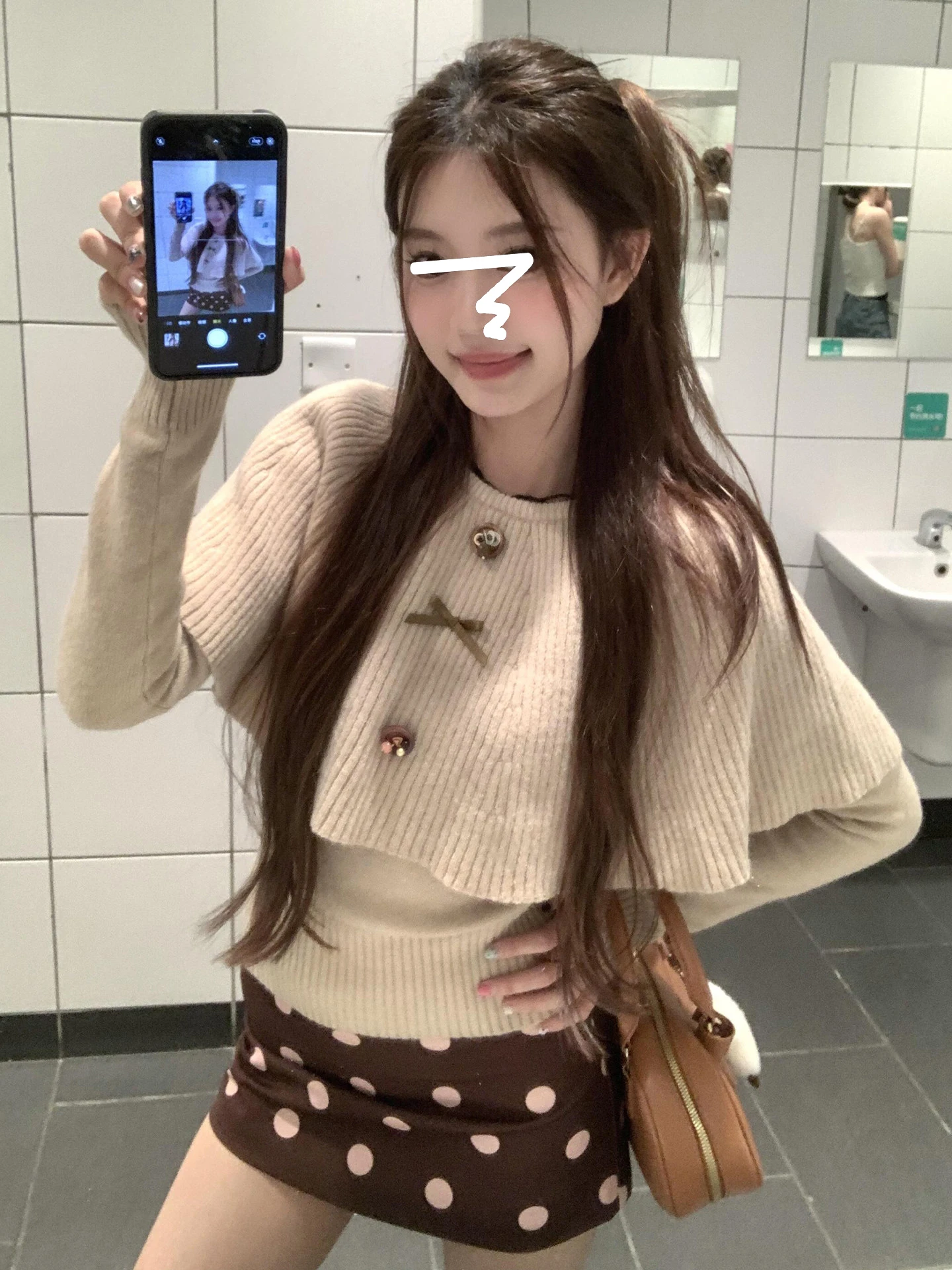 

Корейский вязаный комплект: свитер и пальто для женщин, осенне-зимний, с длинными рукавами, круглым вырезом, повседневный образ