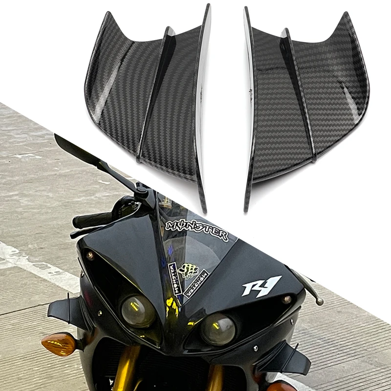 For YAMAHA YFZ450 ATV YFZ 450R YFM700 Raptor YFM 700R R1 R3  Motorcycle Side Winglet Spoiler Wind Flow Fixing Wing Front Fairing