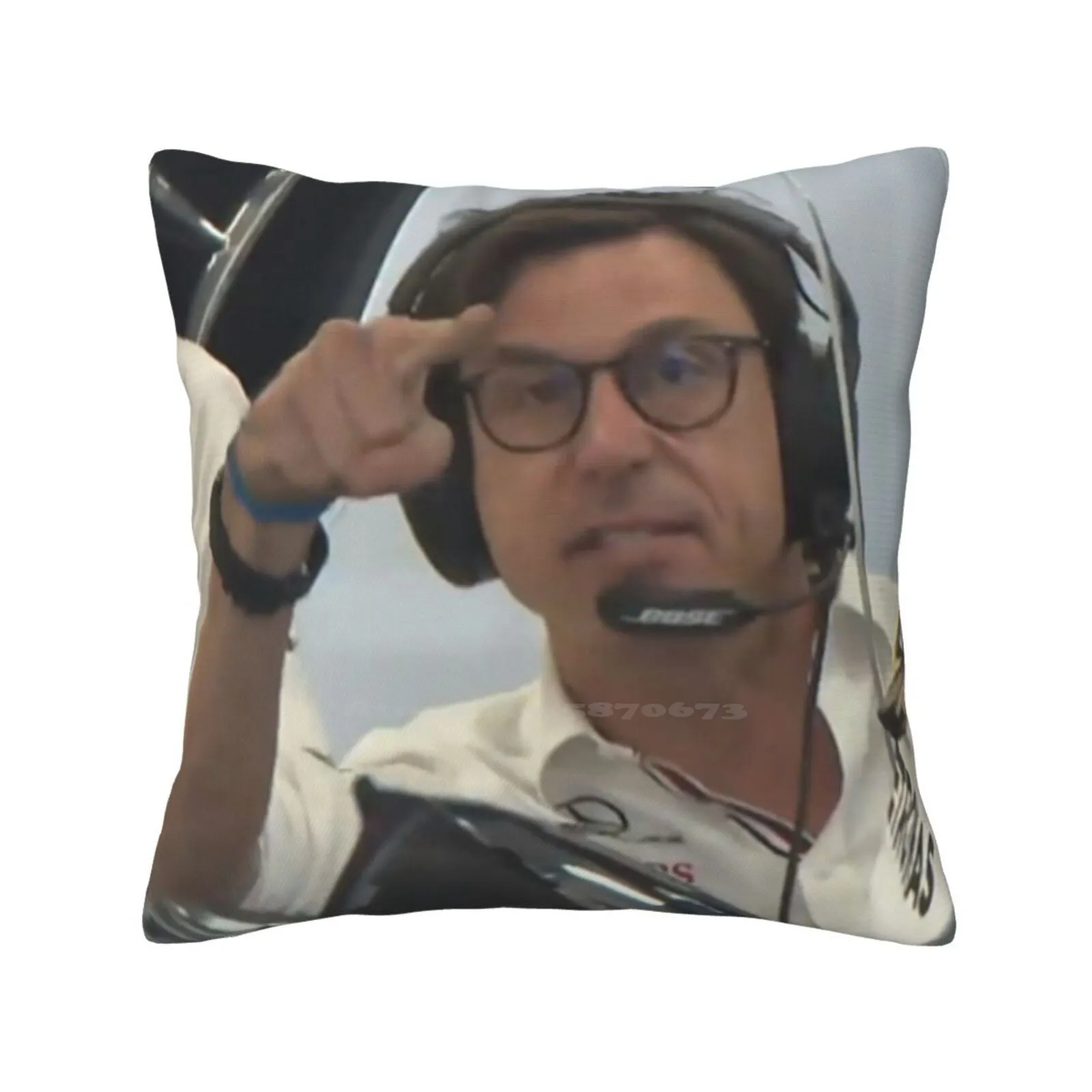 Toto Pointing At Camera Pillow Cover Hug Pillowcase Toto Wolff