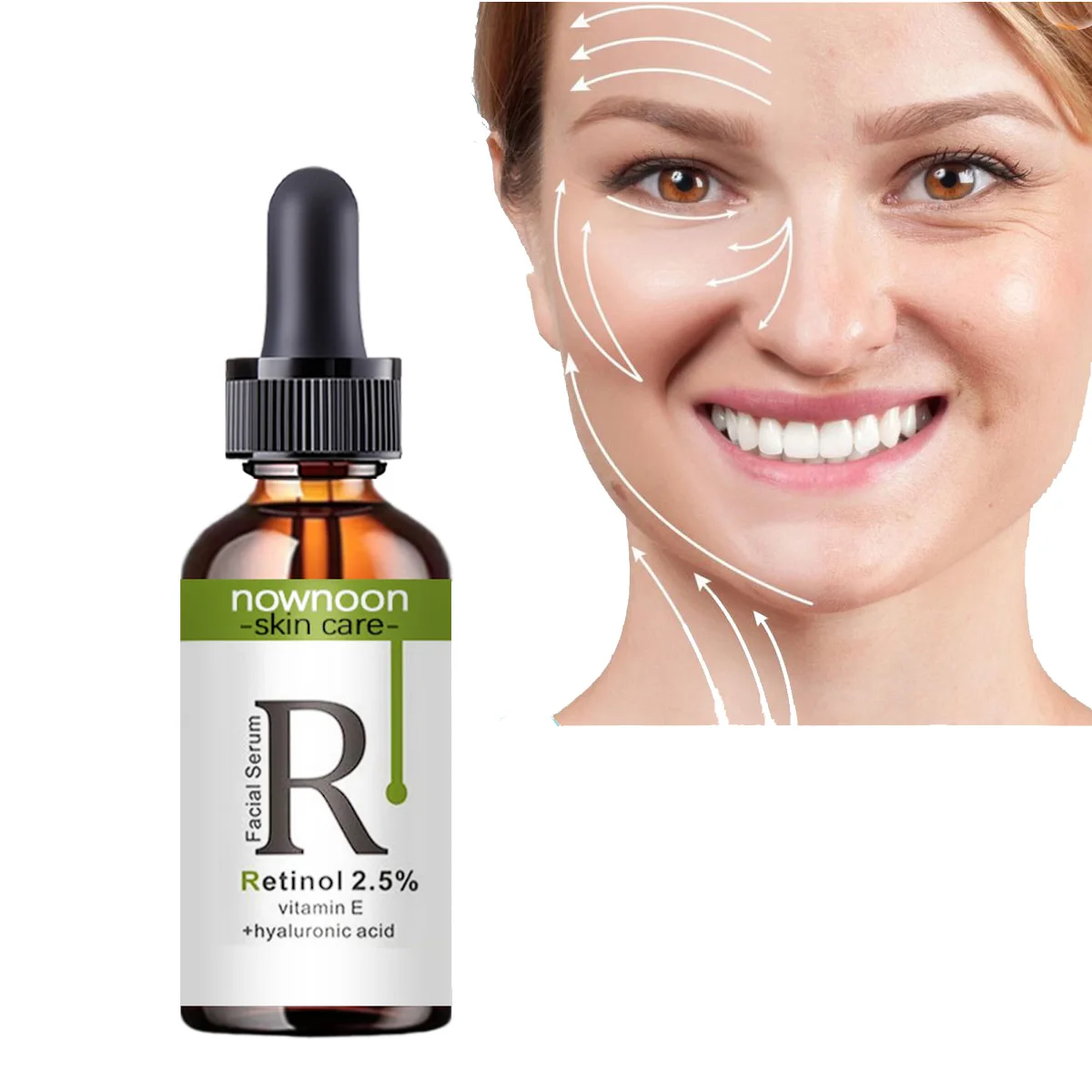 Retinol Facial Serum Anti Wrinkle Remove Dark Whitening Spots Face Essence With 2.5% VitaminC Anti-Aging Facial Skin Care Serum