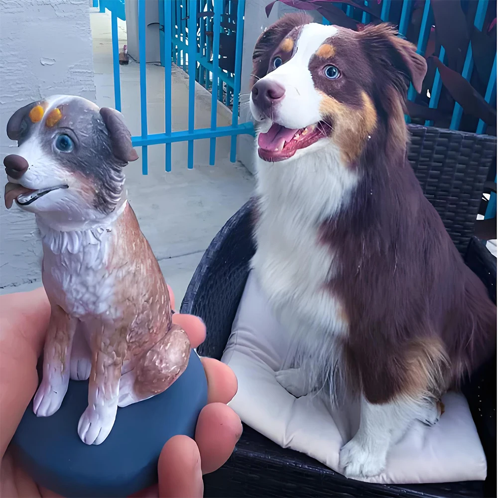 

Pet Custom Bobblehead,Handmade Personalized Dog Cat Figurine,Customized Sculpture Animal Statue Figure Memorial Gifts