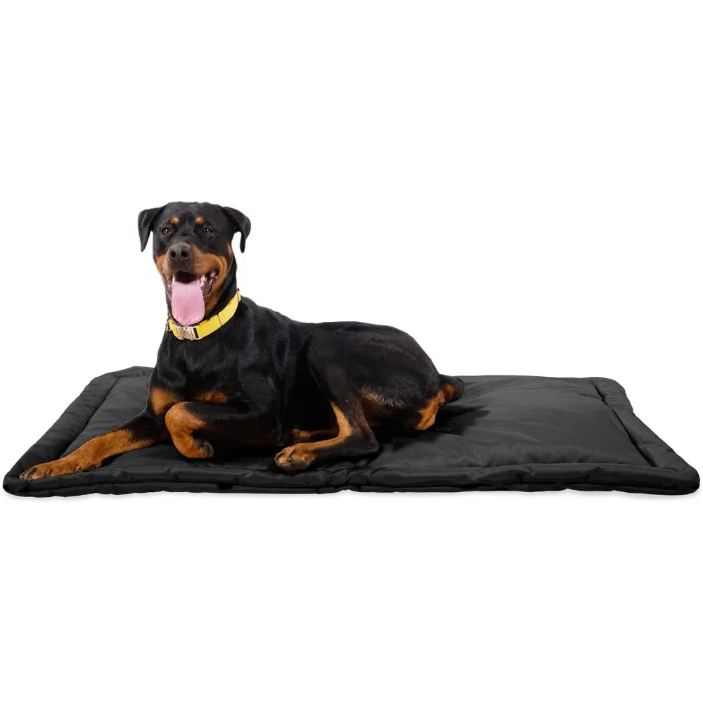 

Tough Ripstop Dog Crate Pad - Durable & Machine Washable with Non-Skid Bottom and 120-Day Warranty, Fits 48" Wire Crates - 47"x