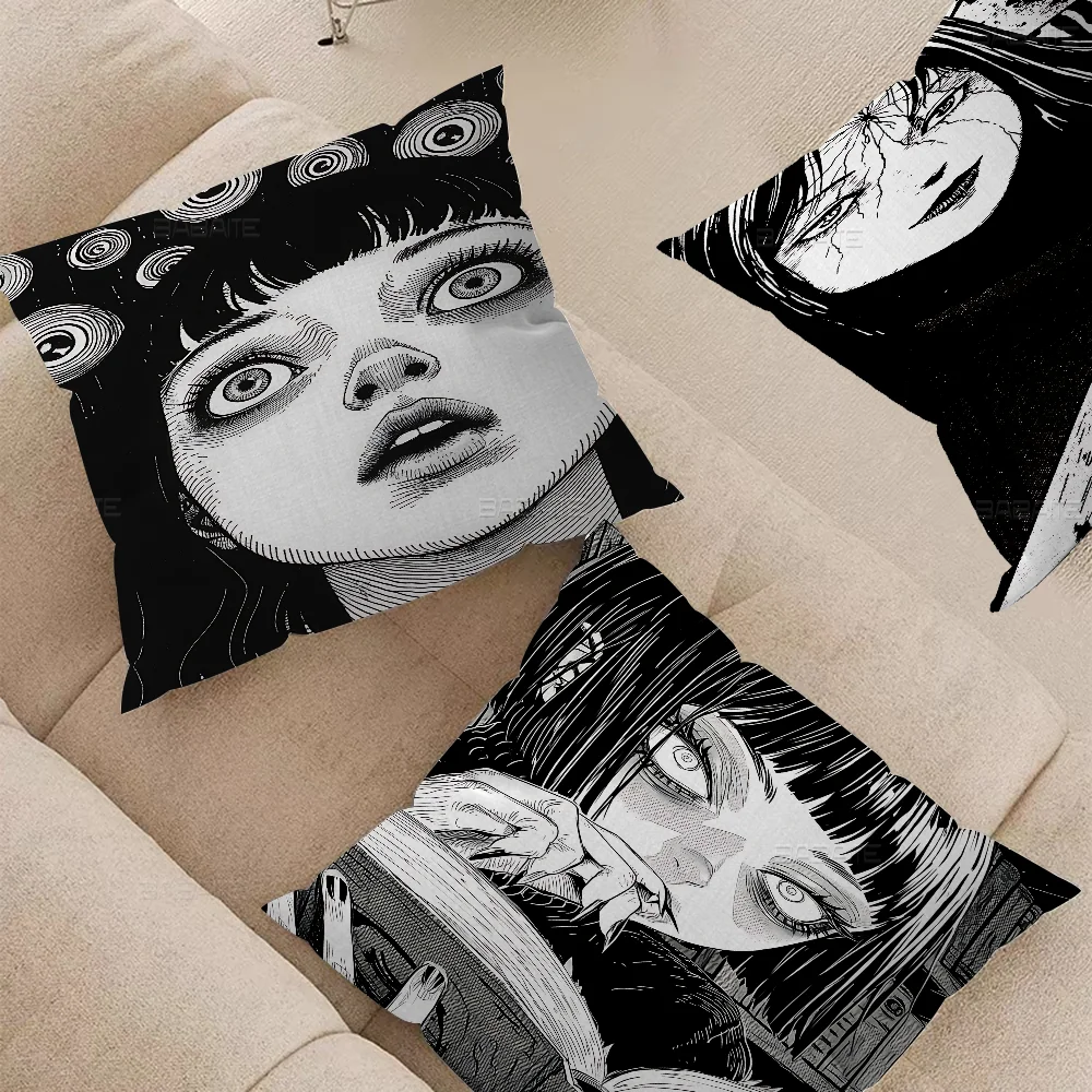 

Япония аниме Junji Ito персонализированная картина текст домашние декоративные подушки подарки 45x45 см
