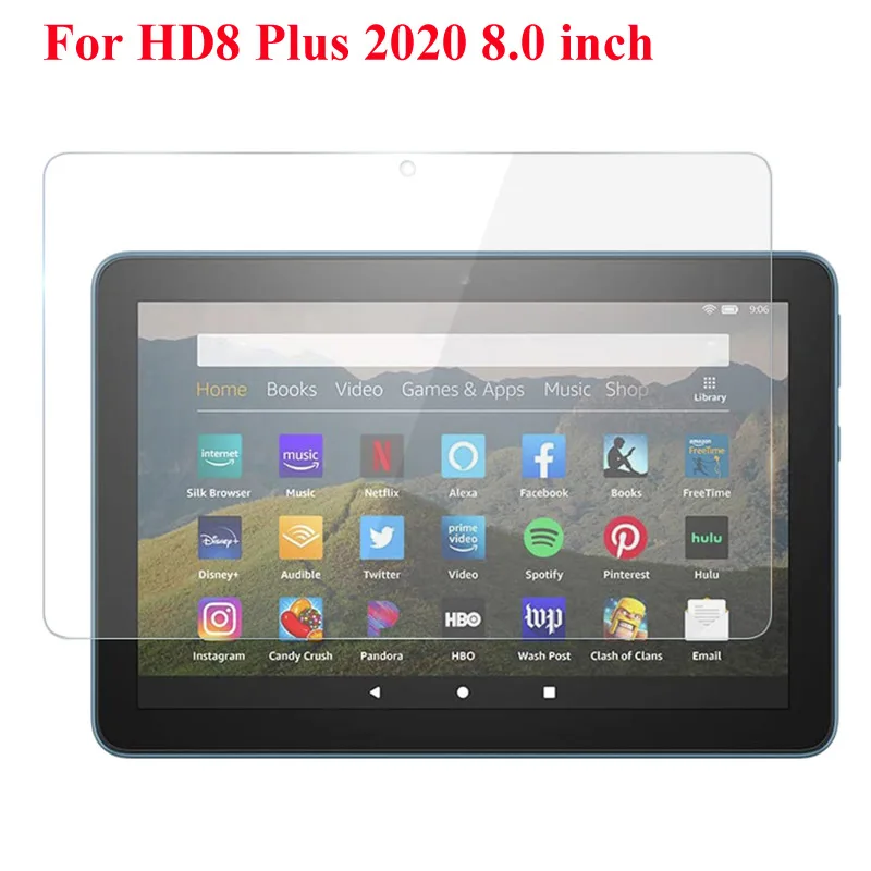 Tempered Glass for Amazon Fire 7 7th 9th 12th Fire HD 8 Fire HD10 2017 2019 11th 10 Plus Fire 10 Cover Screen Protector Film