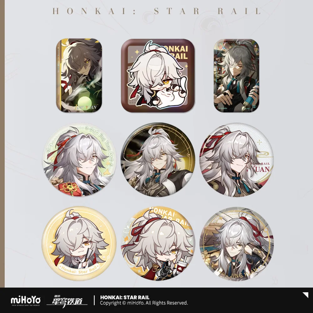 Sunsyea Official Honkai Star Rail Merch From miHoYo Jing Yuan Badge Anime Collection