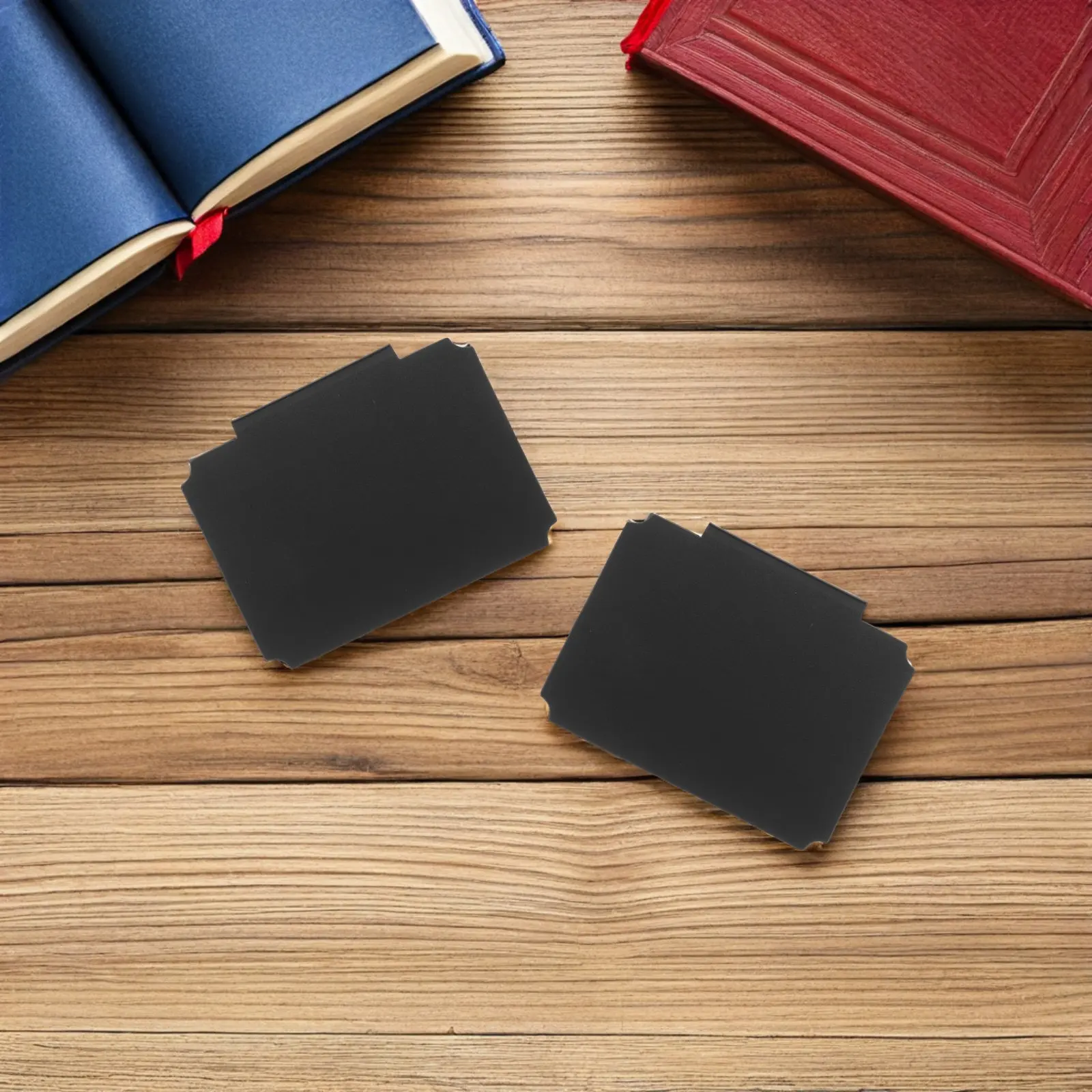 

12Pcs Basket Clip Labels Matte Black Writable Dry Erase Tags Reusable Chalkboard Pantry Storage Organizers Clip-on Basket Labels