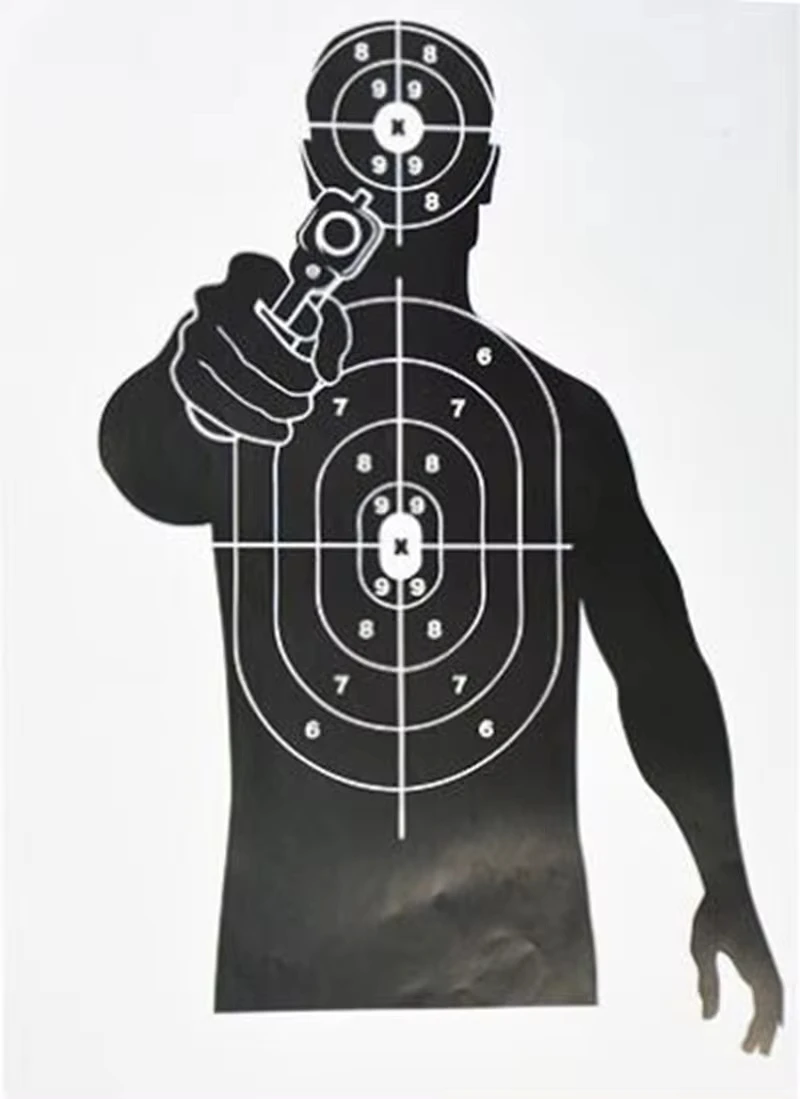 1pcs Shooting Target Paper 45x32cm Shooting Range Paper Silhouette Targets- for Firearms, Guns, Rifles, Pistol, BB Guns, Air Gun