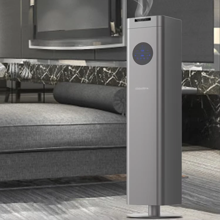 

Luxury Tower 1500ml Hotel Lobby Waterless Essential Oil Aroma Diffuser Machine With Wifi And Bluetooth Control