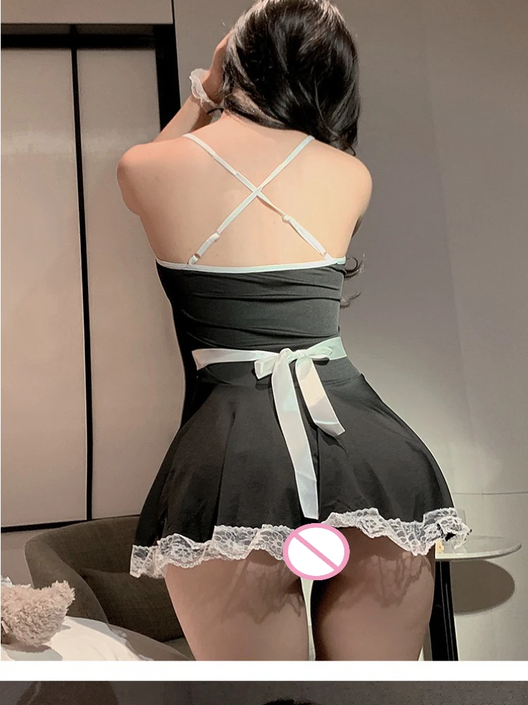 Lingerie Uniforme de empregada para Mulheres, Trajes Cosplay, Anime Role Play, Palco Lolita, Night Clubwear, Cute Girl Dress, Plus Size