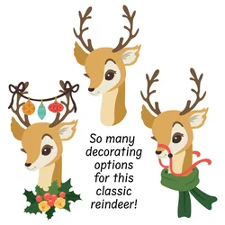 New 2024 Vintage Reindeer Christmas Cutting Dies for Scrapbooking Paper Making Bee Frame Craft Card no Stamps