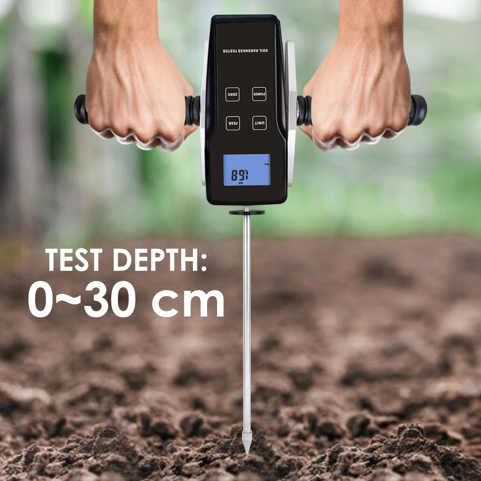 Digital Precision Penetrometer High-precision Resolution 100 Kg 30 Cm Depth Soil Hardness Tester for Compaction Ground Testing