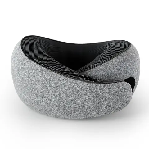 메모리 면 U 자형 베개 목 베개 편리한 여행 베개 컴퓨터 사무실 베개 자동차 비행기 야외 낮잠 베개