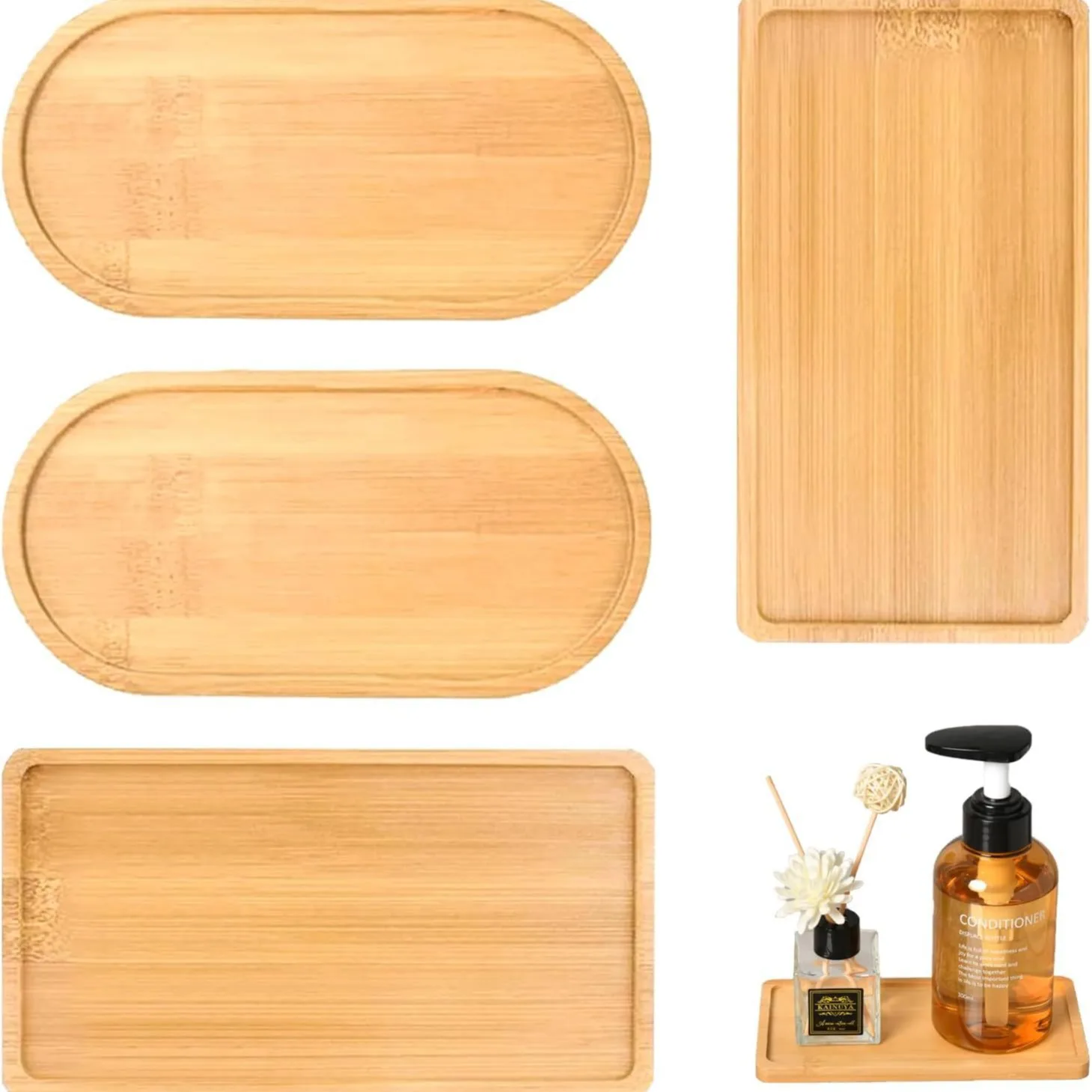 1Pc Wooden Plate Mu…