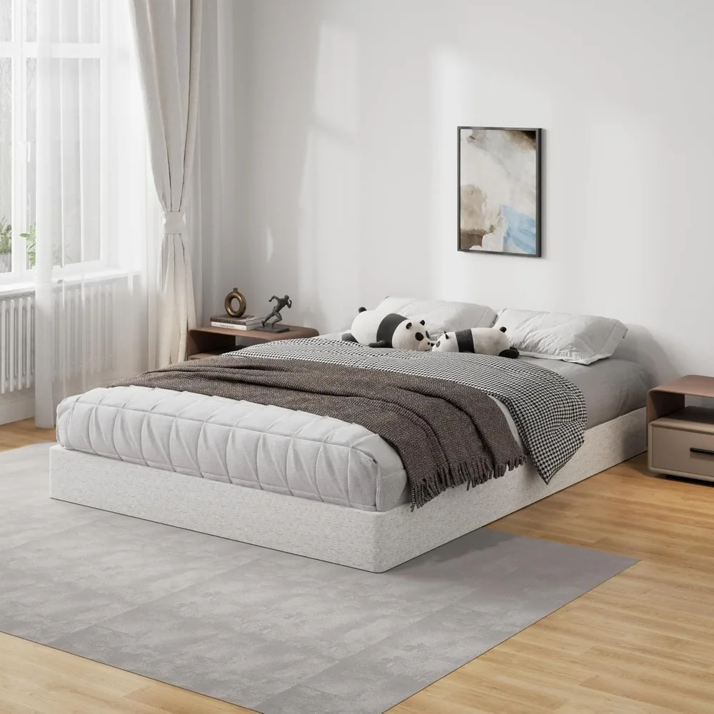 Mola Queen Box de 7 polegadas, base de colchão de metal resistente de 3000 libras, montagem sem ferramentas, sem ruído