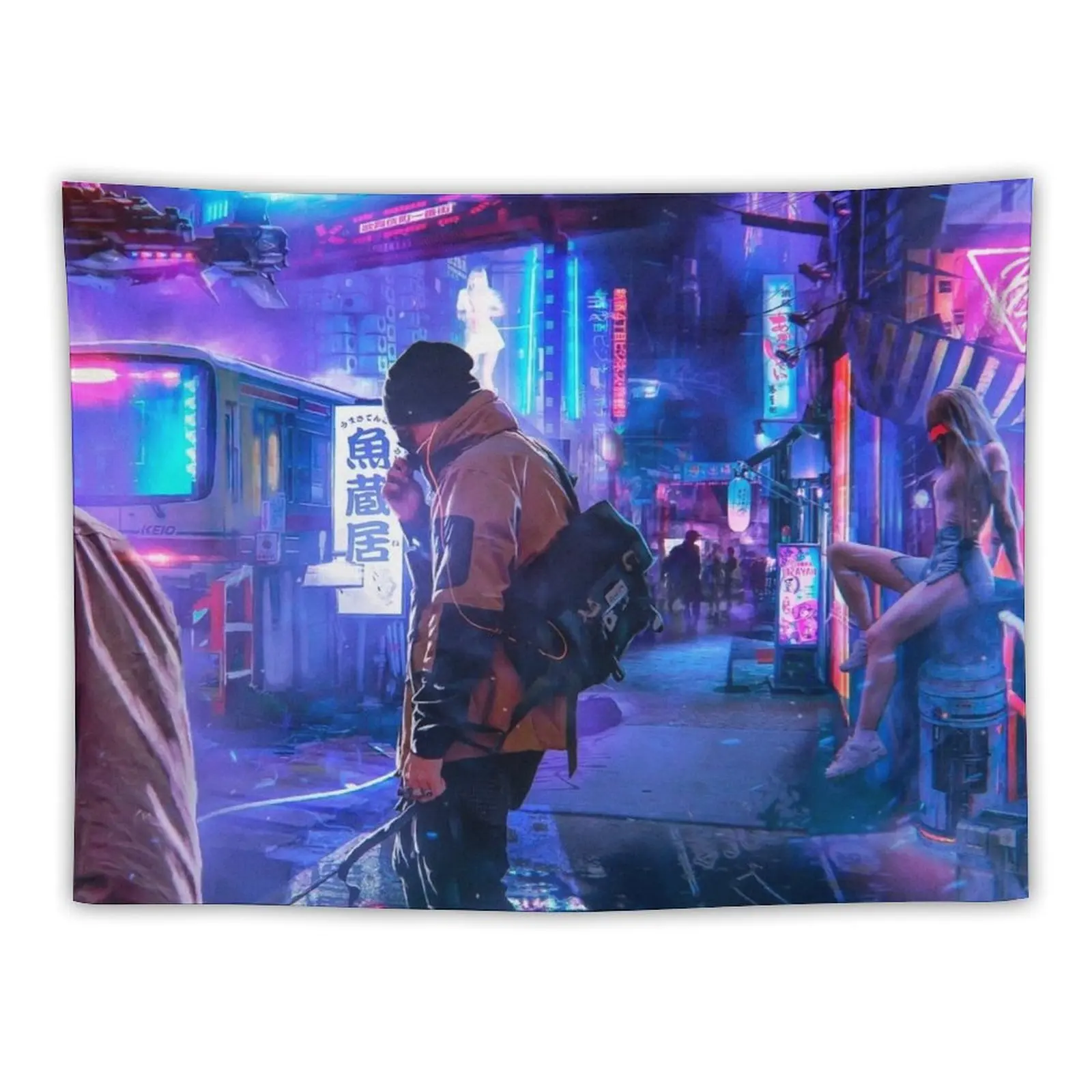 Anime Cyberpunk Tapestry Home Decorations Wallpaper Tapestry