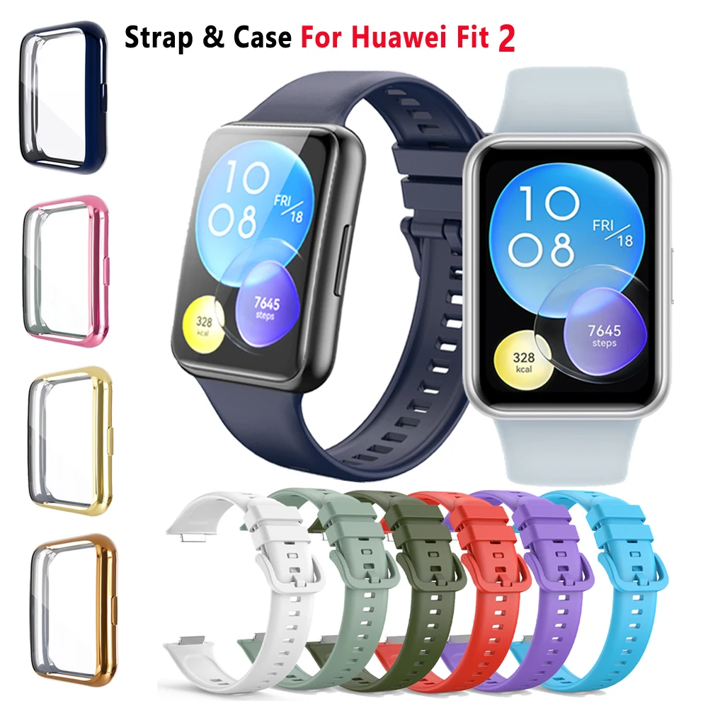 Silicone Strap For Huawei Watch Fit 2 Replacement Watchband Wristband Bracelet