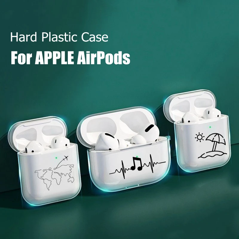 For AirPods Pro 2 3 1 Case Hard Plastic Clear Transparent Case for AirPods Pro2 AirPod Pro 2nd Gen Case Earphone Cover Air Pods