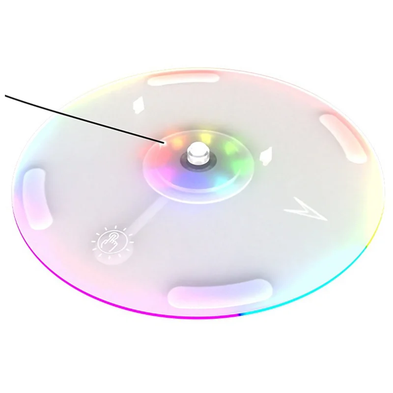 A68Z Console Dock Stand For PS5 Slim Console Disc Upright Stand With RGB Dazzle Color Console Dock Simple Stand