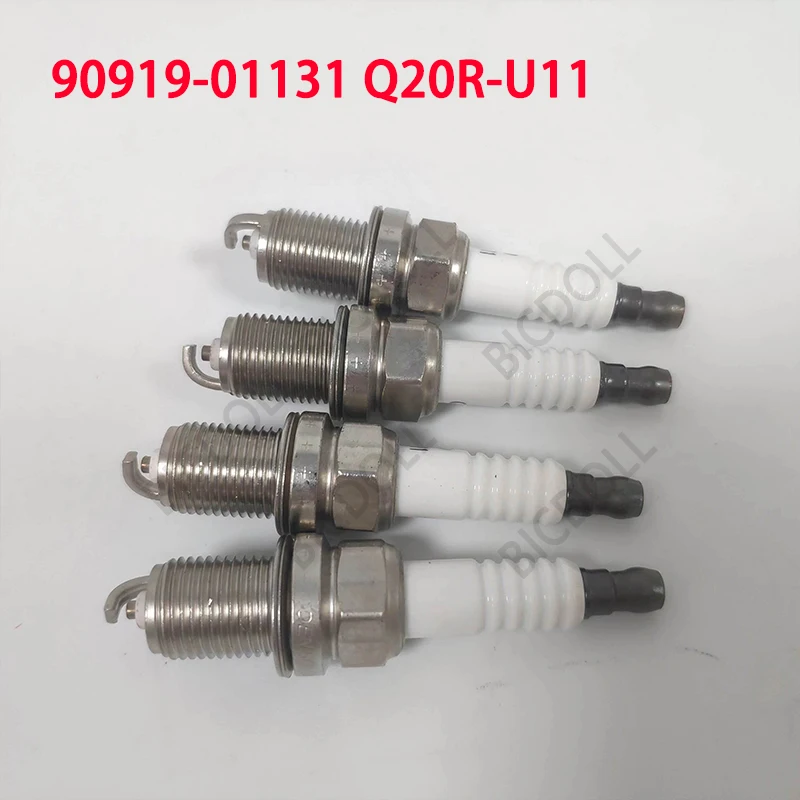 4/6Pcs Spark Plug 90919-01131 Q20R-U11 For Toyota ALPHARD ALTEZZA AVALON AVENSIS CALDINA CAMI CAMRY CELICA COROLLA CORSA CROWN