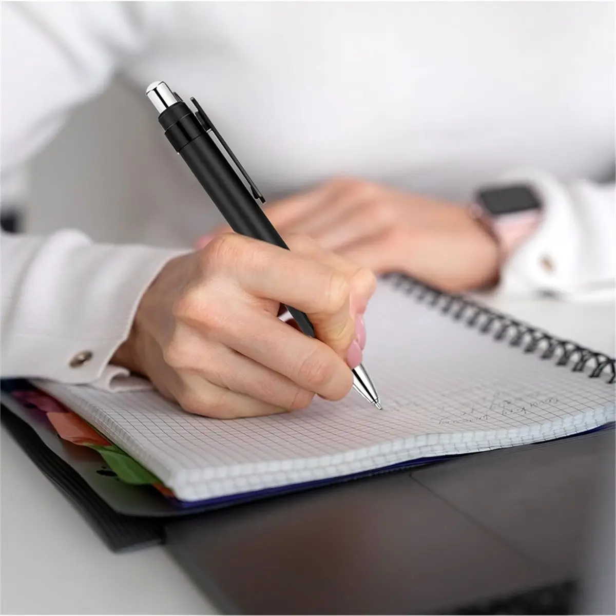 AA83 4pcs Big Fat Pens Writing Stability Giant Sized Fat Ball Point Retractable for Arthritis and Elderly Easy Thick Grip