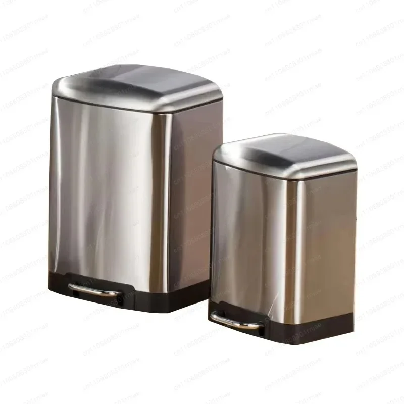 12L Stainless Steel Pedal Trash Can – Dual Compartment Recycling Bin with Silent Closing Lid