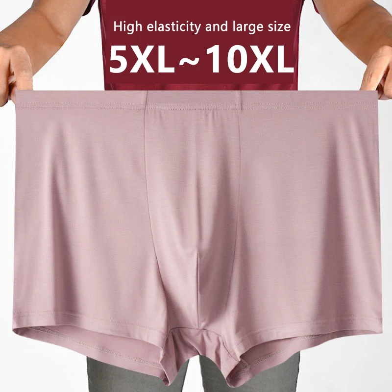 Intimo da uomo in seta di ghiaccio boxer slip sottili pantaloncini ad asciugatura rapida oversize 7xl pantaloncini da ragazzo mutandine mutande lingerie per uomo