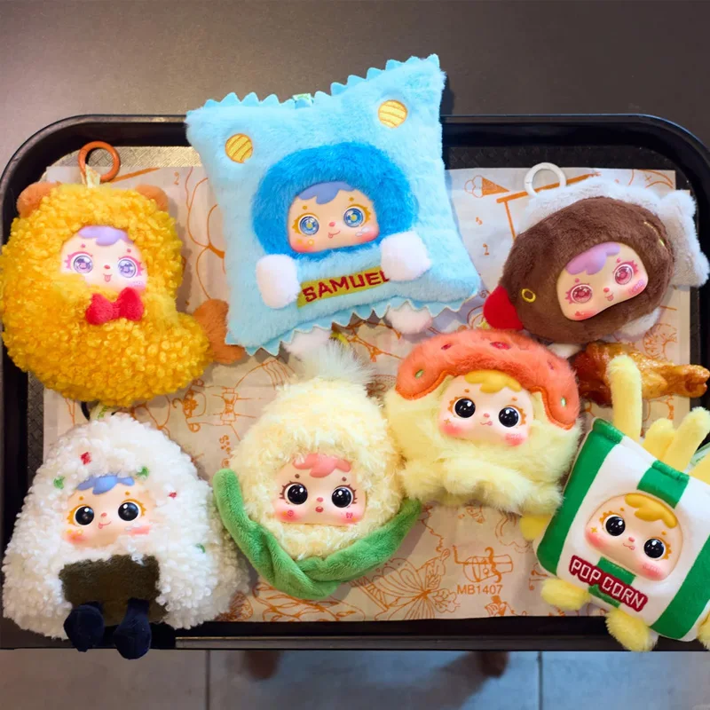 لطيف صموئيل المقلية الروبيان سلسلة أفخم صندوق أعمى رقيق دمية تحصيل حقيبة سلسلة مفاتيح سحر العصرية لعبة صندوق غامض مفاجأة الهدايا