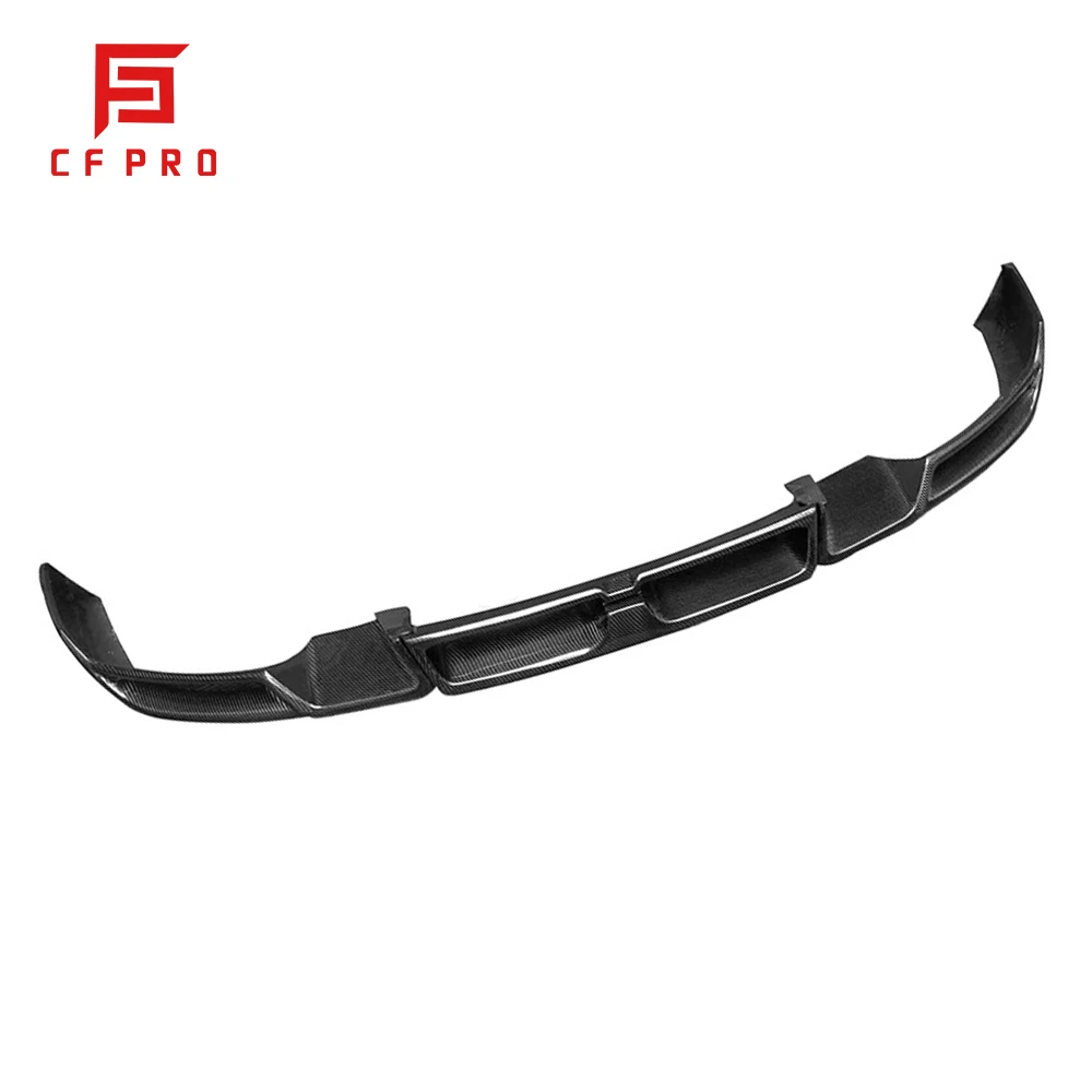 3pcs/set Real Carbon Fiber for BMW X6 Front Bumper Lower Lip M LD Style Diffuser Spoiler Splitter Body Kit
