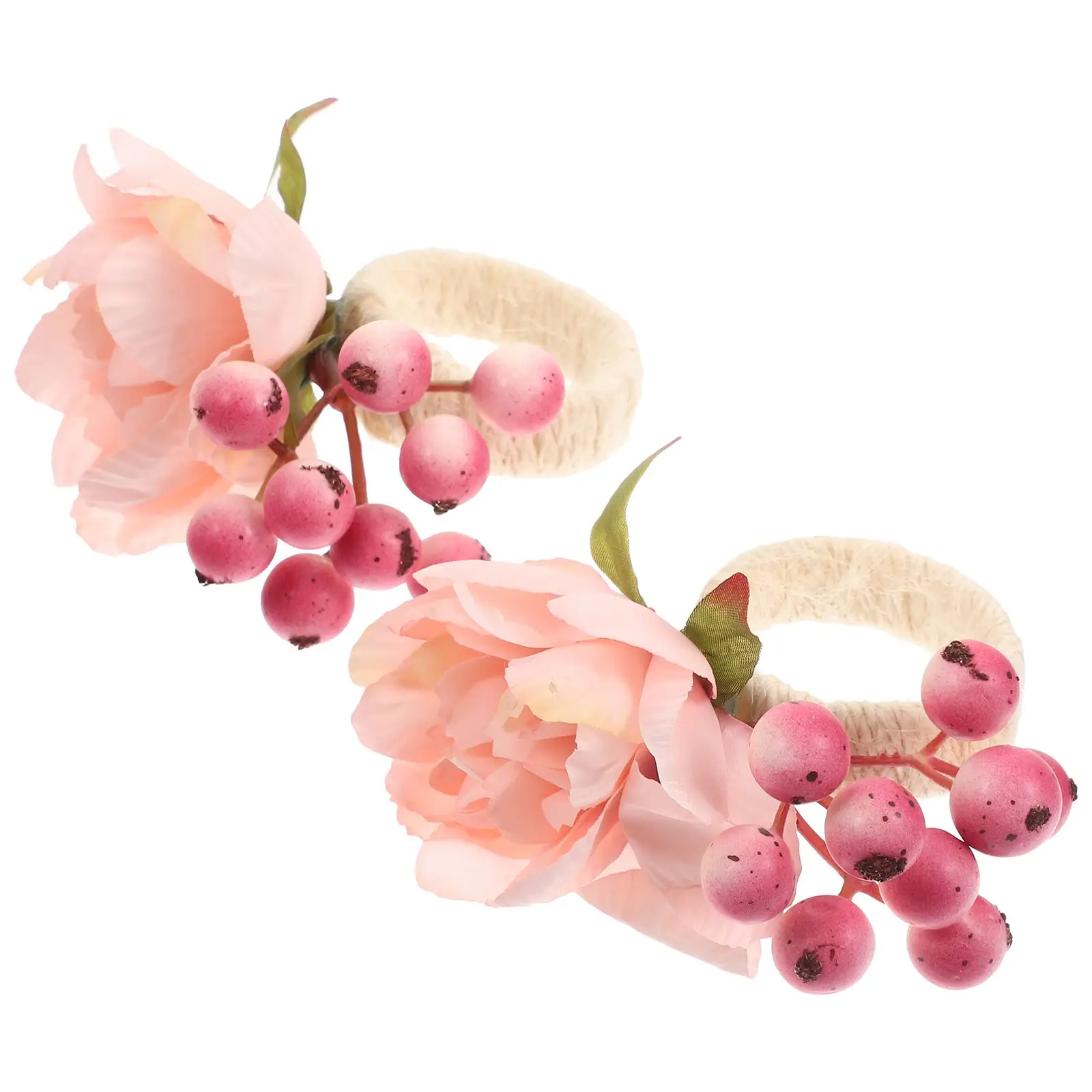 

Flower Napkin Ring Decorations Artificial Rings Table Buckles Stylish Retro Home Kitchen Restaurant